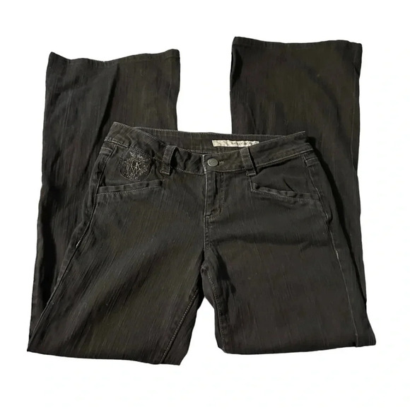 DKNY women's black flare jeans size 8 - Picture 1 of 4